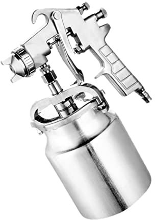 HOMSFOU 1pezzi Spruzzatore Di Vernice Aerografo Pneumatico Ad Alta Pressione Per Primer Ad Spessore Rivestimento Vernice Al Lattice Anti-scheggiatura Gelcoat Ecc Deflettore Completo Per Fi