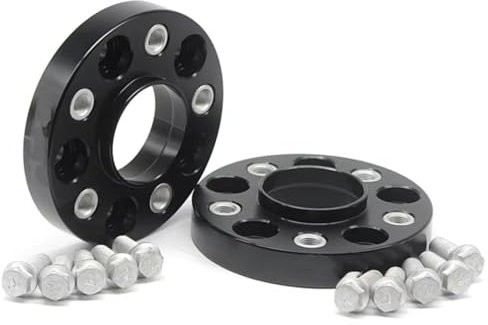 Autos Spurverbreiterungen Für Q5(8R)/A6(C6)/A6 Für Avant (4G5,C7)/A7/A8/A4(B8)/A5 Auto 2 Stück 25/30/35/40mm PCD 5x112 CB 66,5mm Rad Spacer ADAPTER Anzug Distanzscheiben Set(20mm Black)
