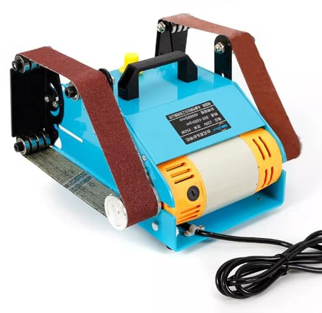 CHIMHOON Bandschleifmaschine, Schleifer, Bandschleifer Messermacher, Polierer Schleifband, Elektro Doppelachse Tellerschleifer, Mini Messermacher Polierer 950 W