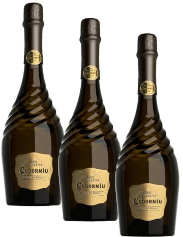 Codorniu Ars Collecta Blanc de Blancs, Cava Reserva, Botella 0.75 L (Paquete de 3)