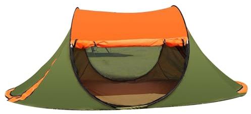 Tiendas de campaña para acampar, tienda de campaña a prueba de mosquitos con bloques de color, espacioso refugio para 3-4 personas a prueba de mosquitos para playa, mochileros, pesca, senderismo, caza