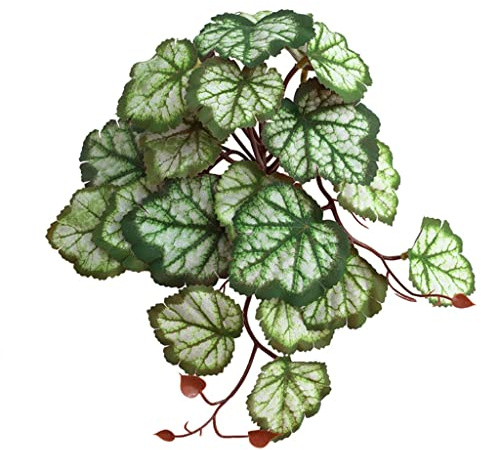 Mirweon Künstliche Terrarienpflanze für Einsiedlerkrebse, Eidechsen, Schlangen, Lebensraum, Dekoration, Terrarium, künstlich