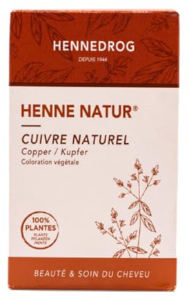 Henné Natur cuivre naturel coloration végetale 1 boite 85 g + sticker marque Maolo