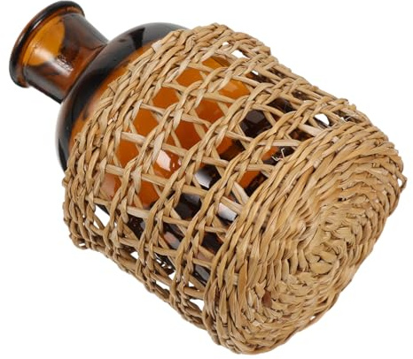 BELLIFFY Botellas de Vidrio Cilíndricas para Difusor de Aromaterapia Frascos Recargables para Aceites Esenciales Envases Decorativos Reutilizables para Ambientadores Hogar Oficina y Coche