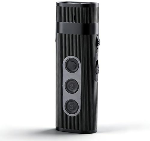 YUEHISY Amplificatore Audio per Anziani, Potenziamento Vocale da 30 Piedi, Dispositivo di Ascolto Amplificatore Audio Portatile Leggero (BLACK)