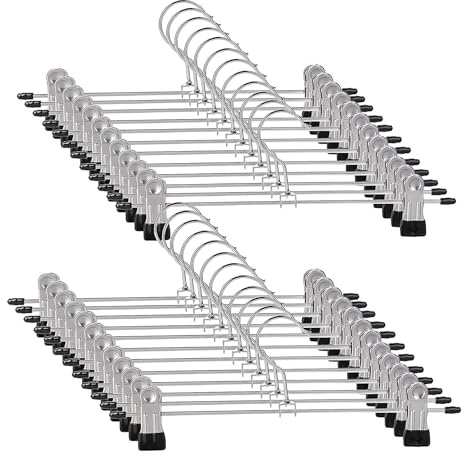 BTCLASSIC 30cm Hosenbügel Klemmbügel 20 Stück