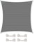 CelinaSun Voile d'ombragePare-Soleil Jardin Balcon Polyéthylène HDPE Respirant Carré 3 x 3 m Anthracite