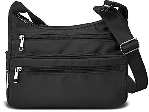 VOLGANIK ROCK Umhängetasche für Frauen, Mehrere Taschen Handtasche Schultertasche Wasserdichte RFID Umhängetasche für den täglichen Gebrauch Messenger Bag Reisetasche