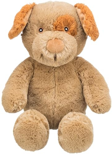 Trixie Hundespielzeug Hund Enno, zum gemeinsamen Spielen – 40 cm | Kuscheliger Spielgefährte aus weichem Plüsch – zum Schmusen, Tragen und Spielen für Welpen und erwachsene Hunde