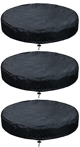 3 Pack 55 Gallon Drum Lid Cover Fits Most Water Barrel and Trash Can Waterproof