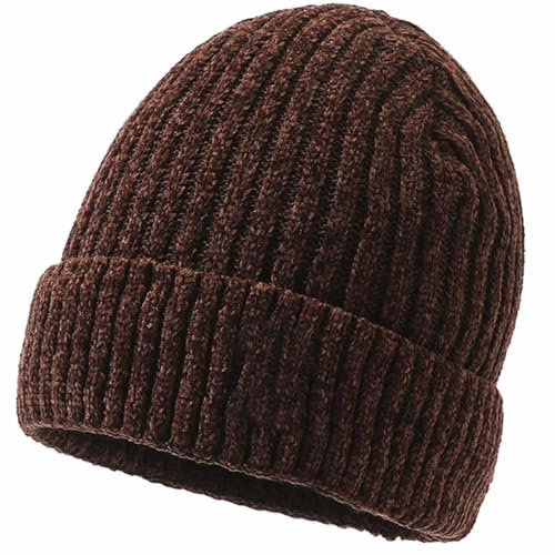 CASEGO Herrenhut, einfach und leicht zu kombinieren, hochelastisch und leicht zu tragen, geeignet für verschiedene Outdoor-Szenen im Herbst und Winter, braun, 24cm