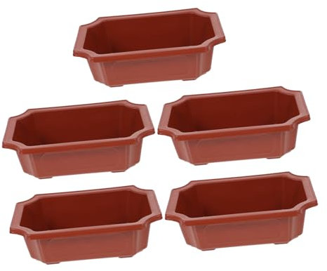 DIKACA 5st Blumentopf Plastik Fensterbank-pflanzgefäß Blumentöpfe Drinnen Saftige Pflanzgefäße Stabiler Pflanzkübel Baumschulpflanzer Säen Zimmerpflanze Türdekoration Klassisch Anlage