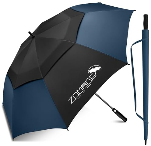 ZOMAKE Golf Umbrella Windproof and Rainproof Large | Large Umbrella Windproof Strong, Big Golfing Brolly Unbreakable Double Canopy for Men Women