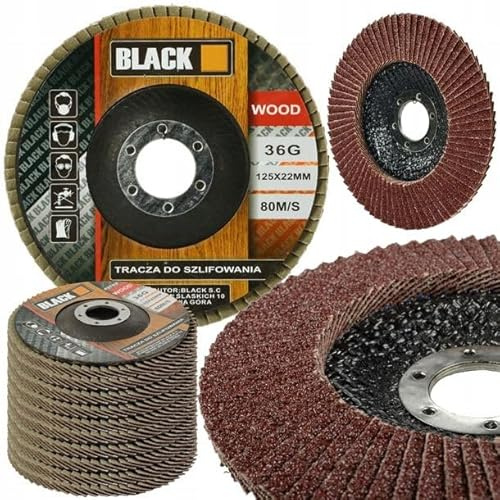 10 Stück Fächerschleifscheibe Holz/Metall 125mm P36