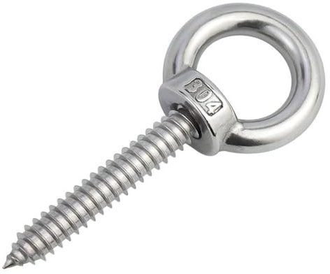 LanMaiXun 1Stück M12×30mm 304 Edelstahl Auge Selbstschneidende Schrauben, Holzschrauben