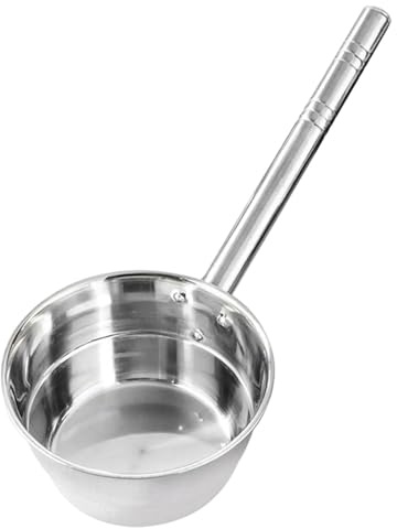 Colcolo Kitchen Water Dipper, Large Lade, Stainless Steel,10inch Soup Ladle Big Spoon for Garden Serving Soups Hair Washing