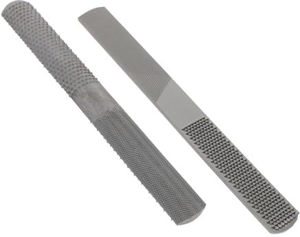 HOMSFOU 2piezas Limas Para Madera Herramientas De Afilado Ergonómicas Limas Metálicas Para Trabajos De Carpintería y Bricolaje Diseño Duradero y Cómodo Para Uso Prolongado
