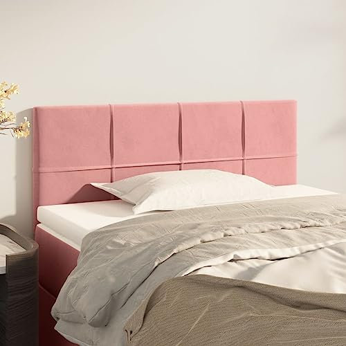 XINCXIN Kopfteil, wandkissen wandpolster wandpolster Bett Bett kopfteil schlafzimmermöbel modern Rosa 90x5x78/88 cm Samt