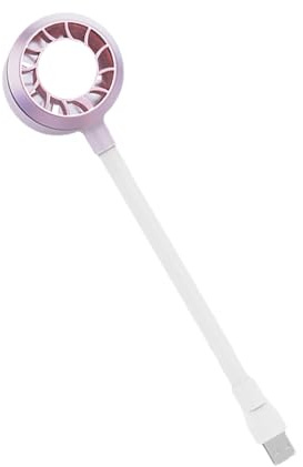 Ventilador Usb Flexible: Unidad De Cuchilla De Silicona Suave, Refrigerador De Escritorio Compacto | Gadget De Viaje Tranquilo, Herramienta De Flujo De Aire Personal, Ventilador De Enfriamiento Led Po