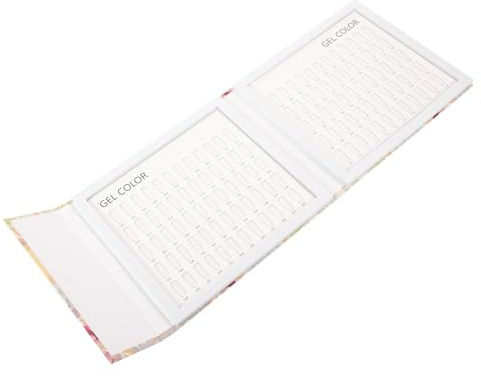 INOOMP 120-color Nail Gel Color Sample Plate for Professional Nail Salon Use Sturdy Abs and Pet Material and Salon Professionals