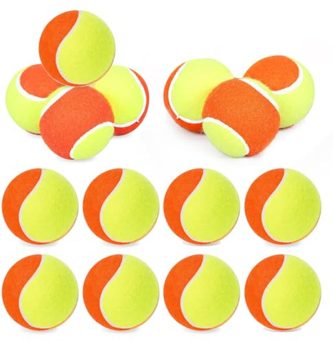 BORDEAG Palline da tennis, 15 palline da tennis per bambini, per bambini e principianti, ideali per lezioni di tennis, giochi per il tempo libero, animali domestici