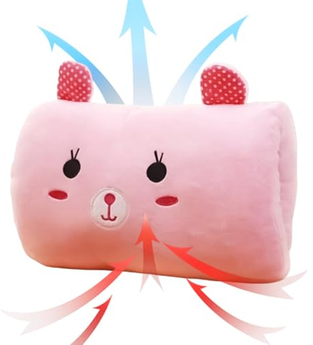 Bunny Hand Pillow - Warm Plush Shape Hands Muff Throw Pillows Featuring Super Soft Material Ideal Accessory For Classroom School Home Travel Napping Winter Cold Weather Outd