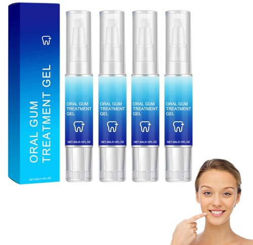 4 Pièces Gel De Thérapie Des Gencives Pour Réparer Les Gencives Rétractées, Gum Protect Et Repair Pour Un Nettoyage En Profondeur, Une Haleine Fraîche Et Un Apaisement Instantané