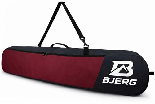 Vov.Vov Bjerg Snowboardtasche Snowboard-Tasche Boardbag Snowboard Rucksack Bag Tasche für Snowboard - Made in Europe (DunkelRot, bis zu 170cm)