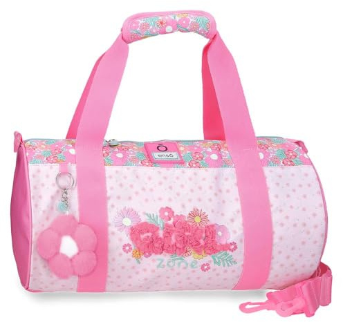 Enso Girl Zone Mochila Infantil, Mochila Escolar, Fabricada en Poliéster, Ruedas Dobles de Giro multidireccional, Múltiples Formas de Usarlo, Rosa