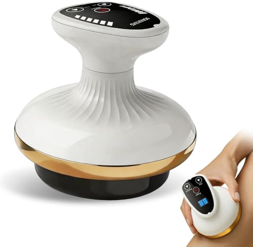 XPJBKC Vacuvia Massage, 4-in-1 Massagegerät gegen Cellulite, mit Wärmetherapie, Saugfunktion & Gua Sha Elektrisch, für Körperstraffung, Lymphdrainage & Durchblutung