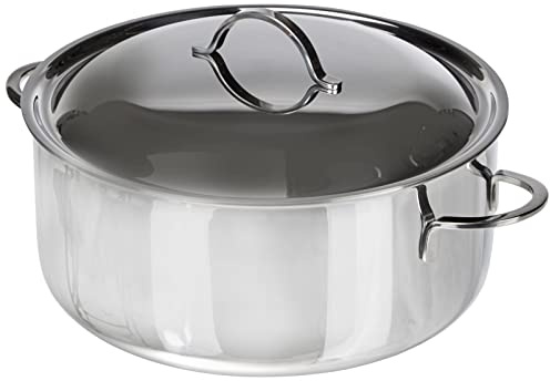 Spring 8550-6/24 Bratentopf 24 cm Cristal | Mehrschichtmaterial, 18/10 Edelstahl innen, dreifacher Aluminiumkern, spülmaschinenfest, ofenfest, induktionsgeeignet