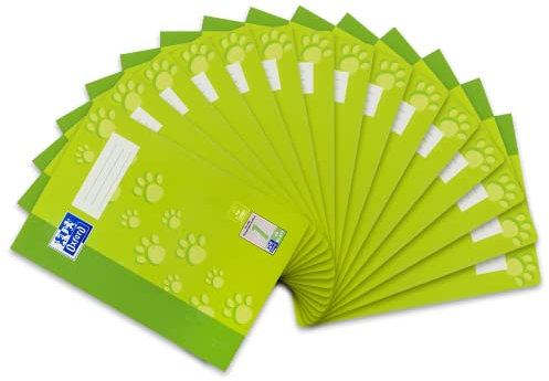 Oxford Schulheft A4, 16 Blatt, Lineatur 1, liniert, 15 Stück