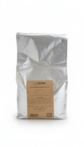 Greenway Biotech, Inc. Azomite Rock Dust Volcanic Ash Organic Fertilizer with Micronutrient & Trace Minerals- Natural Mineral Soluble Plant Fertilizers for Enhances & Increases Crop Yield (20 Pounds)