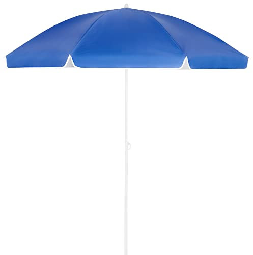 Kingsleeve Parasol inclinable Bleu réglable et Hydrofuge 180 cm Parasol de Plage Pare-Soleil pour Jardin terrasse