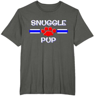 Human Snuggle Pup Play Gear, Gay BDSM Puppy PetPlay Fetish T-Shirt