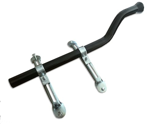 Trupa Kotflügel Tragrohr Halter gekröpft Ø42 / L750 mm Anhänger NFZ gekröpft mit Konsolen