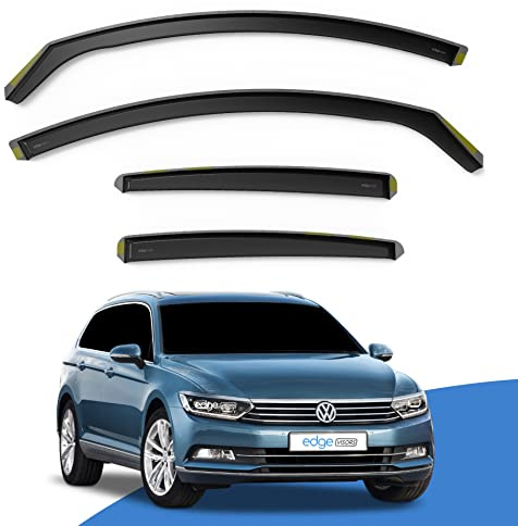 EdgeVisors Wind Deflectors for Volkswagen VW Passat B8 5 Door Estate 4pc