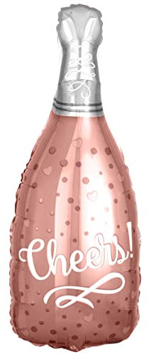 Rose Gold Bottle Foil Balloon, 90cm