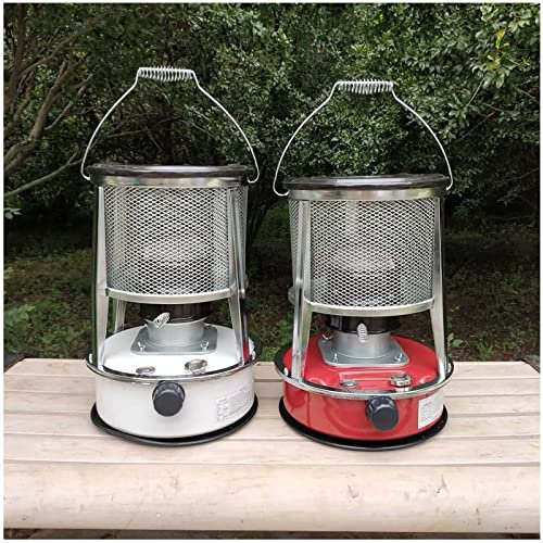 Xrdbfd Universal Petroleumofen, Petroleumheizung, Tragbare Petroleum Heizung, Raumheizung, Camping Öl Paraffin Heizung, Innen-und Außenbereich Petroleumkocher,6Lwhite