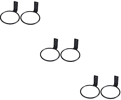 GANAZONO 6 STK Aufbewahrungsregal Für Blumentöpfe Wandhalter Für Pflanzenringe Hängender Geländer-pflanzgefäß Topfhalter Zur Wandmontage Pflanzringe Für Die Wand Blumentopf Eisen Blumenkorb