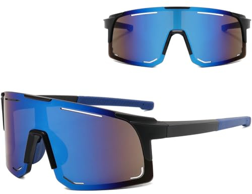 YGCHEN Fahrradbrille Sport Sonnenbrille Selbsttönend Sportbrille Schnelle Brille Fahrradzubehör Rahmen Brillen Sportsonnenbrille für Herren Damen