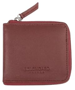 Bolongaro Trevor Portafoglio da uomo con cerniera, progettato per durare e stile, offrendo funzionalità e fascino senza tempo, Borgogna, standard