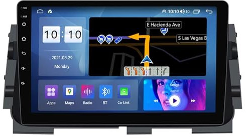 Android 12.0 Touch Screen Autoradio 2 Din per K-icks Micra P15 16-20 Navigazione GPS Satellitare 9'' Touchscreen Unità Principale Lettore Multimediale Ricevitore FM BT con 4G 5G Wifi SWC DSP Carplay