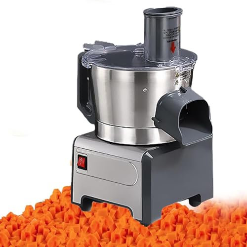 Cplsntaeam Picadora de Verduras eléctrica, cortadora de Alimentos Multifuncional, cortadora de Verduras en Dados de 300 W, para Uso Comercial y doméstico
