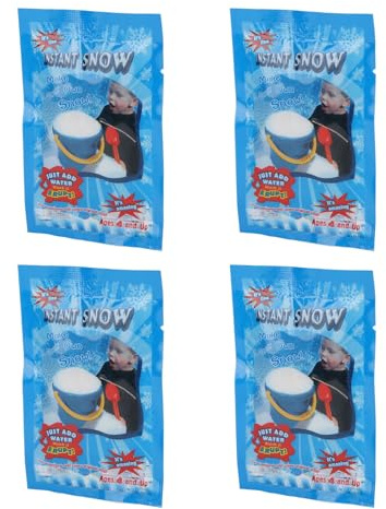 Tbest Nieve Artificial Polvo Seguro Simulación Esponjosa Decoración de Invierno 20 Piezas Falcas para Suministros de Fiestas Navideñas Vinilato de Polipropileno