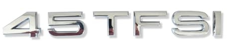 MCK Auto - 45 TFSI - Emblema plateado brillante para maletero trasero