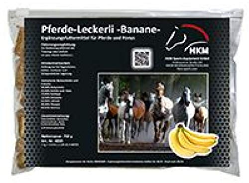 HKM Golosinas para Caballos Banana, 750 g Multicolor 750 g