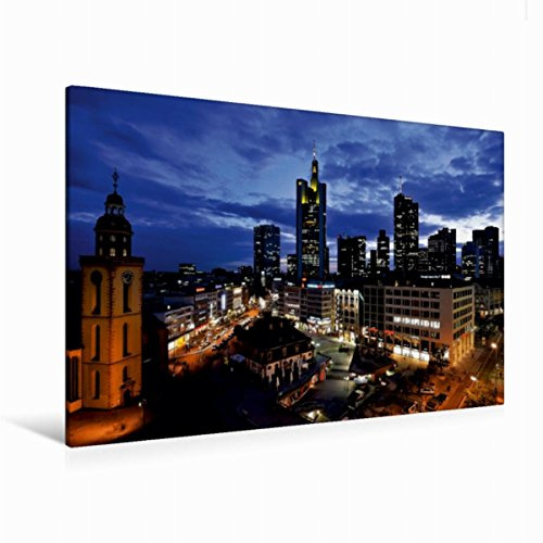 Premium Textil-Leinwand 120 x 80 cm Quer-Format Frankfurt Hauptwache | Wandbild, HD-Bild auf Keilrahmen, Fertigbild auf hochwertigem Vlies, Leinwanddruck von Christoph Höfer