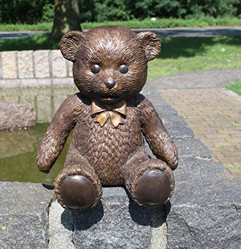 H. Packmor GmbH Bronzefigur Teddybär mit Schleife