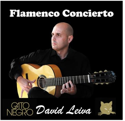 Gato Negro DAVID LEIVA CONCIERTO Juego para Guitarra Clásica y Flamenca, Cuerdas de Nylon, Tensión Media, Interpretación Dulce y Pulsación Cómoda y Suave, Fabricado Artesanalmente en España desde 1868
